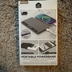 PORTABLE POWERBANK BINDER FRIENDLY USB CHARGER